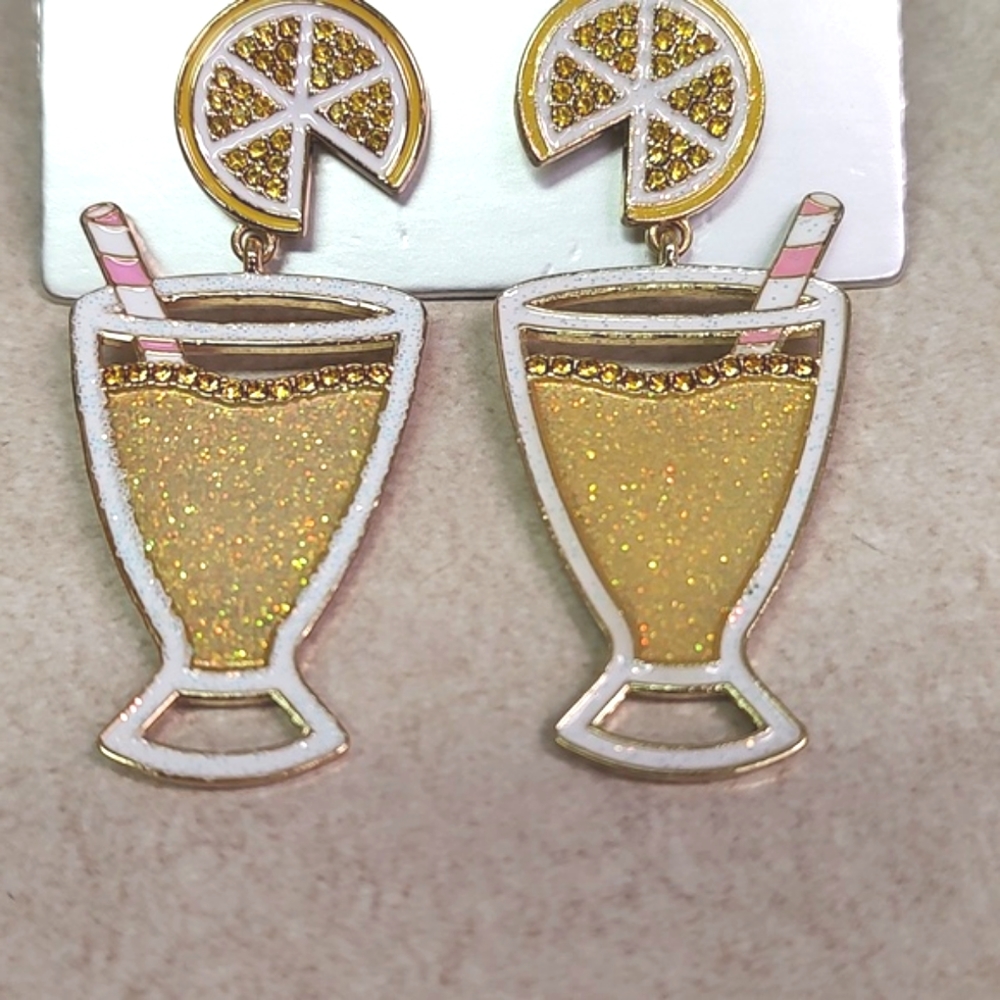 Sugarfix by Bauble Bar Simply the Zest Lemonade Earrings - Picture 3 of 4